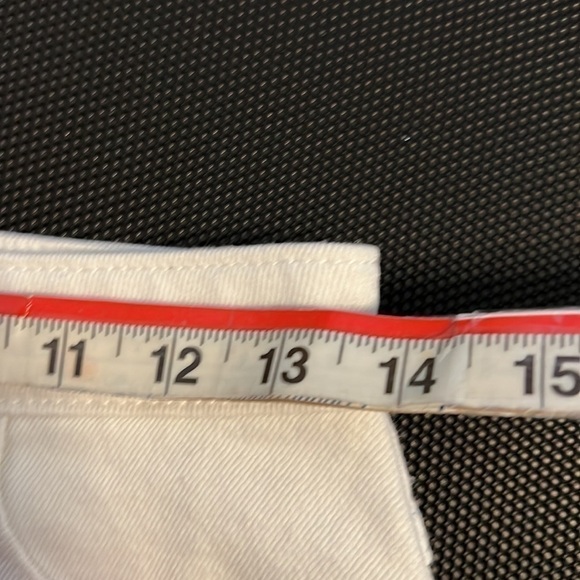 Hollister White Jean Ripped Denim Skirt High Waisted - Picture 8 of 9